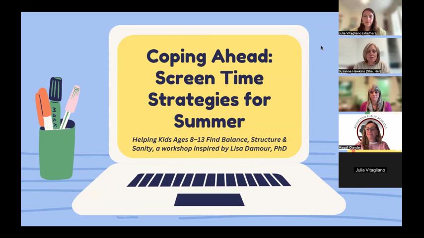 Summer Screen Time Strategies Workshop