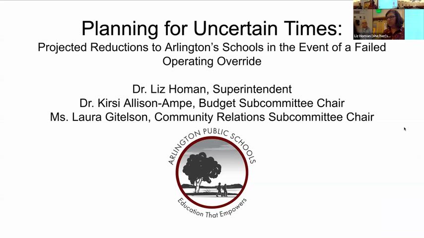 Video recording of the Community Budget Portal held on January 14, 2026 