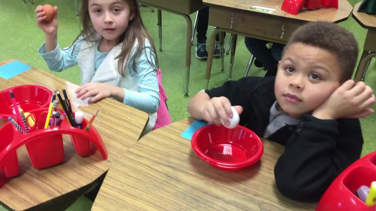 Watch the kids' expressions as they crack their eggs! Ellendale
