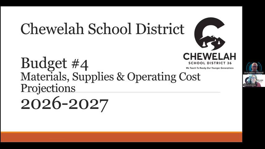 Fourth in our budget video series, discussing MSOC (Materials, Supplies, and Operating Costs) projections.