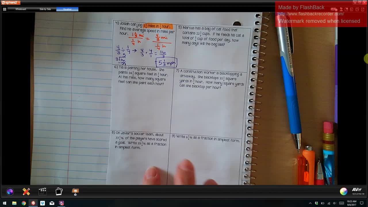 Math 7 1-2: Complex Fractions Day 2 | Colfax School District