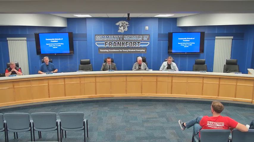 Special School Board Meeting Nov. 17, 2025