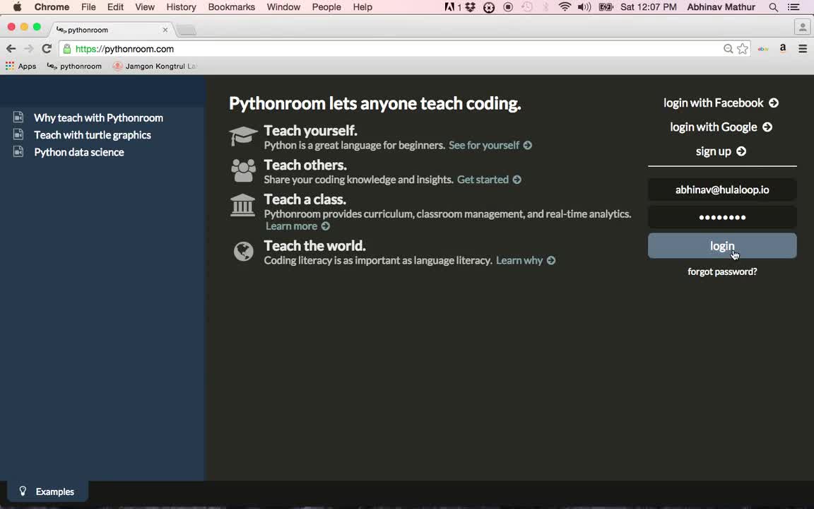 Pythonroom: Getting Started | Centinela Valley Union High School District