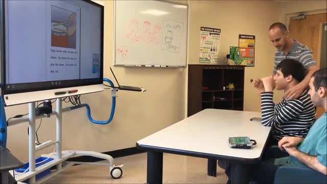 Students at SMARTBoard.