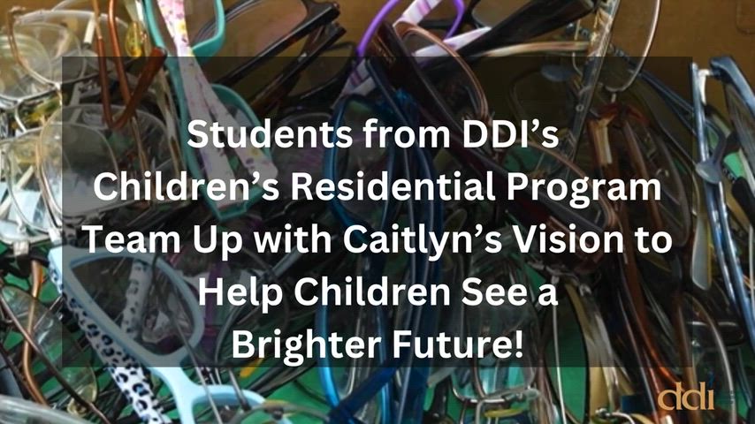 Video of people picking up donated glasses