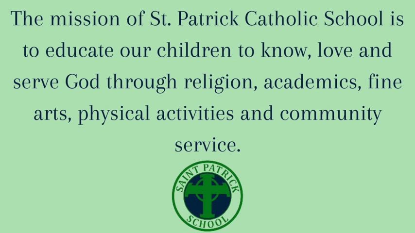Welcome to St. Patrick School