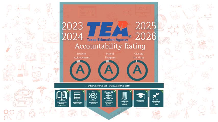 2026 Website Landing Page Images including 2026-2027 Online Registration, TEA 