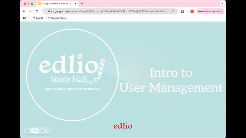 Videos – Study Hall – Edlio Help Center
