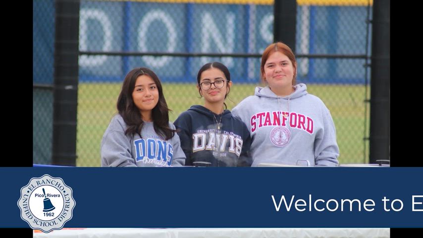 Video highlighting ERUSD students, school activities, and campus construction improvements.