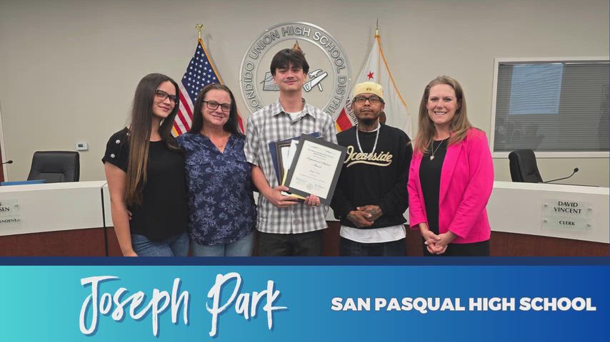 EUHSD May 2026 Inspirational Student - Joseph Park