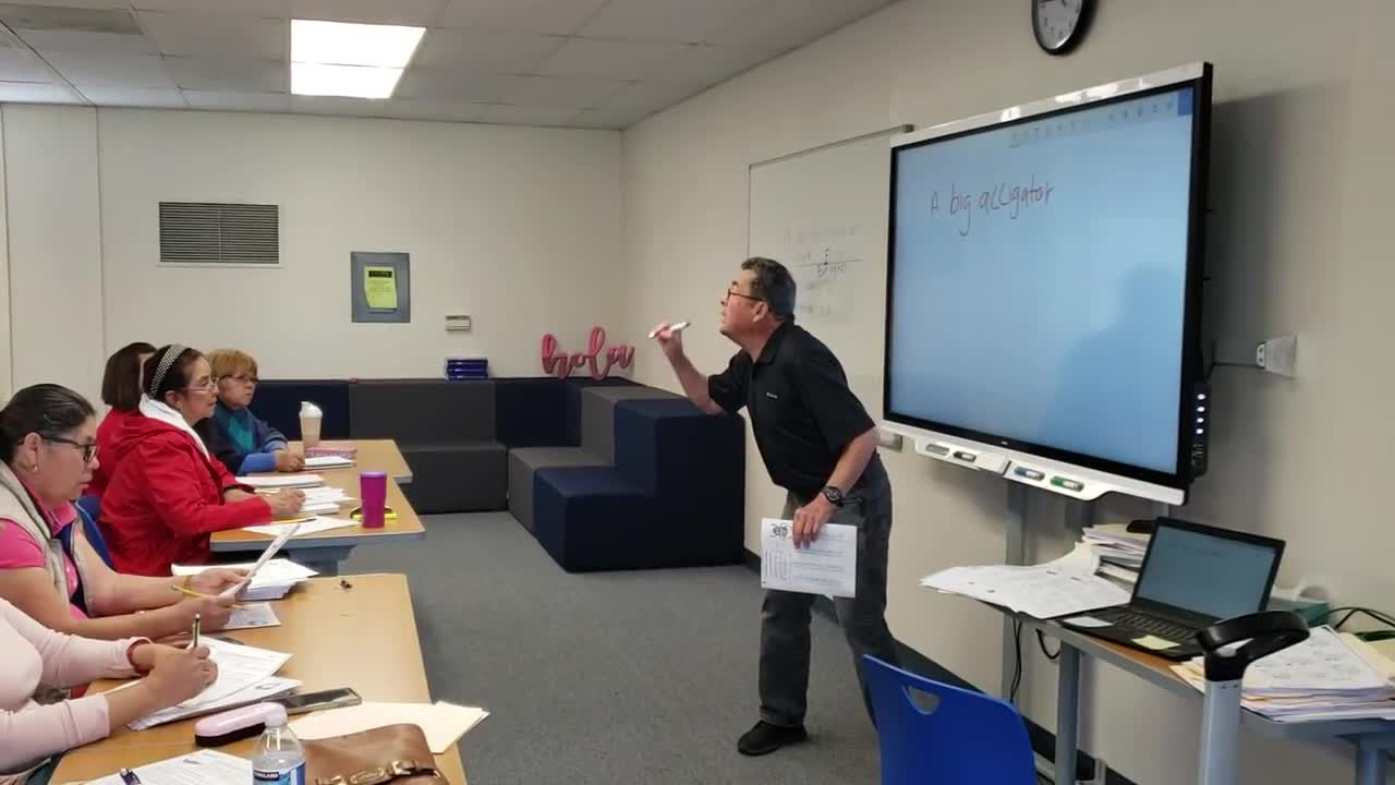 The fabulous Mr. Martinez, ESL teacher extraordinaire at Fillmore Adult School Fillmore