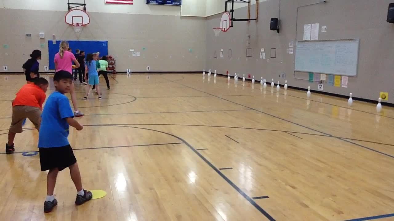 Frisbee Pin Knockdown Eisenhower Elementary School