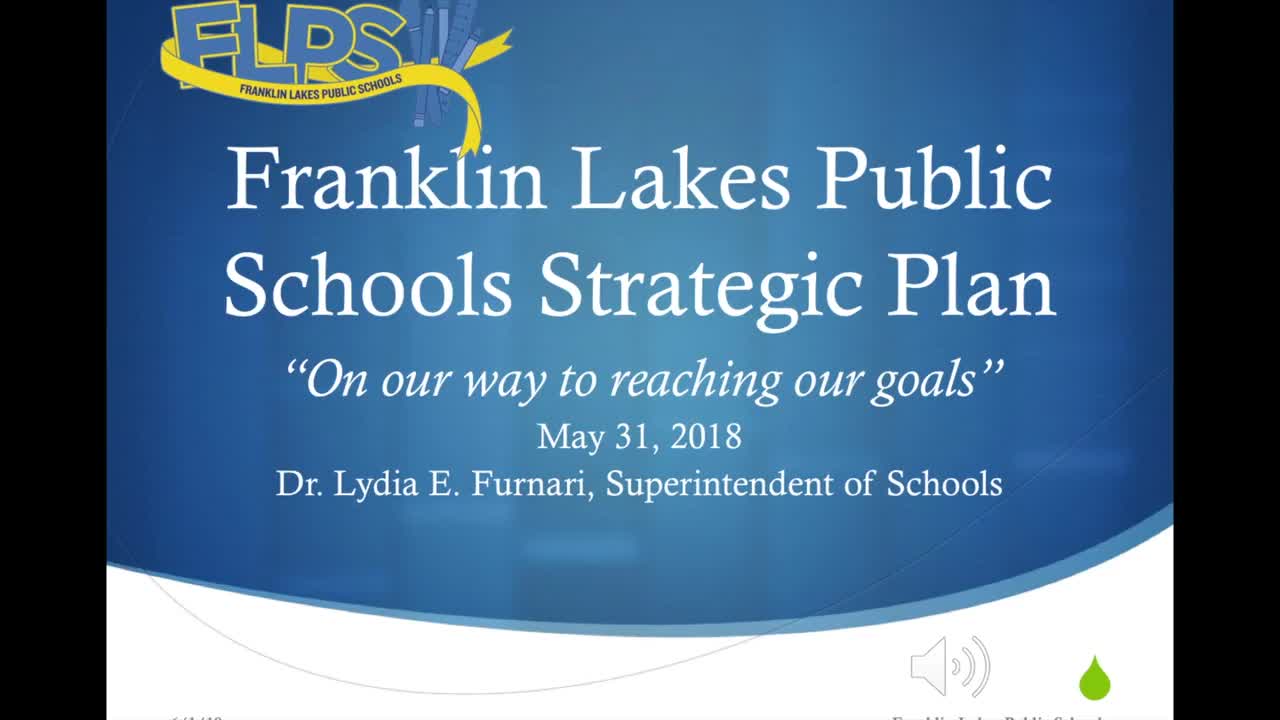 Franklin Lakes Public Schools Strategic Plan Presentation 2018