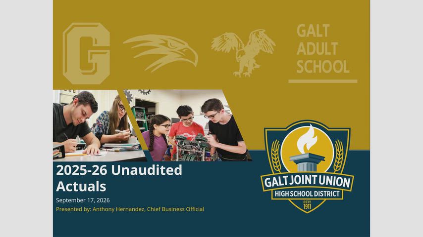 2025-26 Unaudited Actuals Presentation - 9/17/26