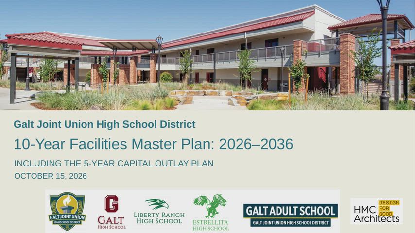 GJUHSD 10-Year Facilities Master Plan Presentation: 2026-2026