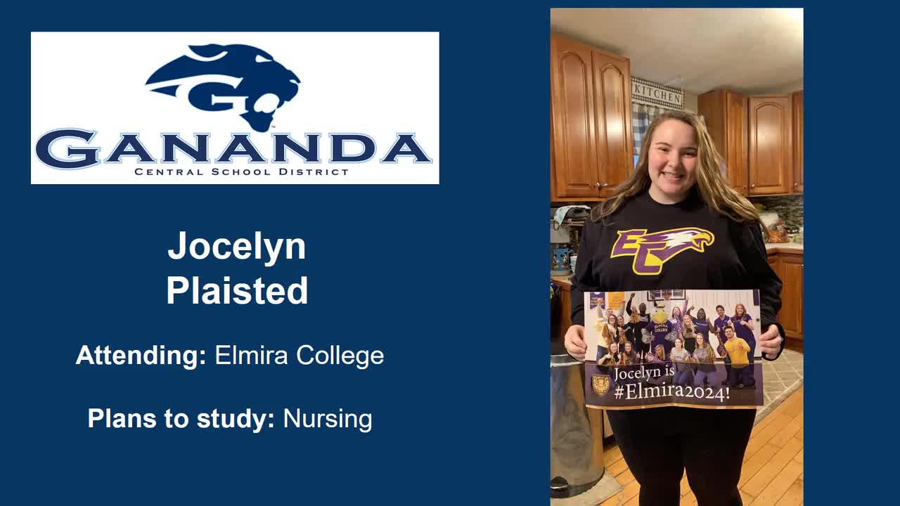 Gananda Central School District Decision Day 2020 Gananda Central