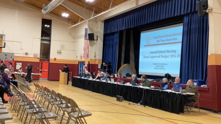 Grantham School Board Annual Meeting, March 3, 2026
