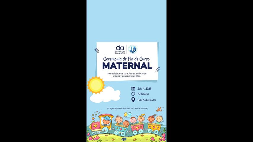 Ceremonia Fin Curso Maternal 2025