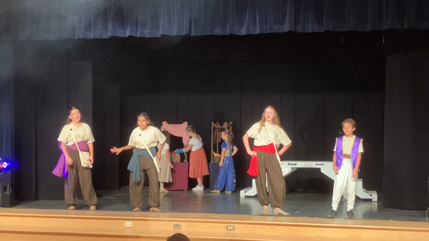 JES students performing Aladdin (2025)