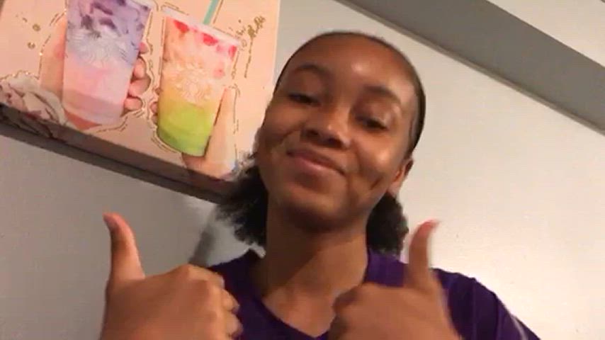 Student speaking in video