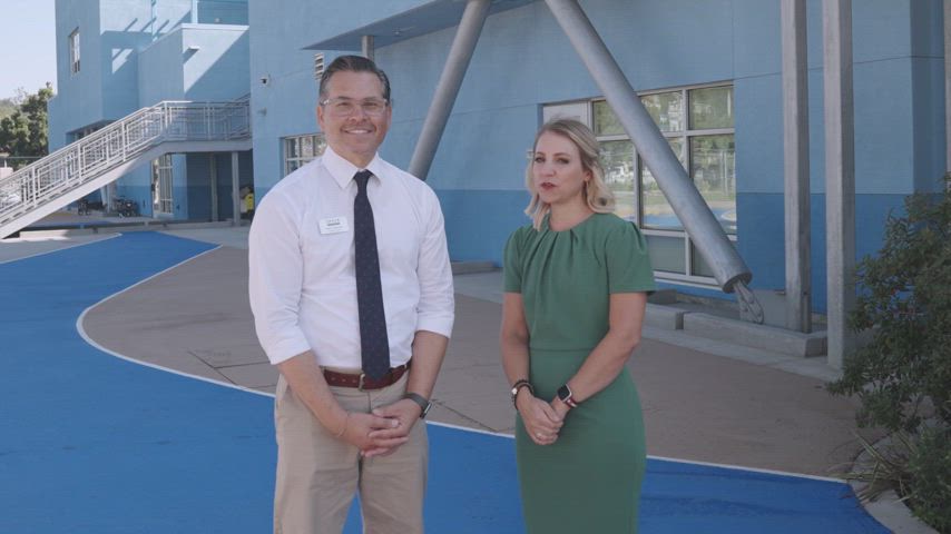 Cindy Kelley, CEO and Gerry Guevara, Principal share exciting upcoming changes to the school community