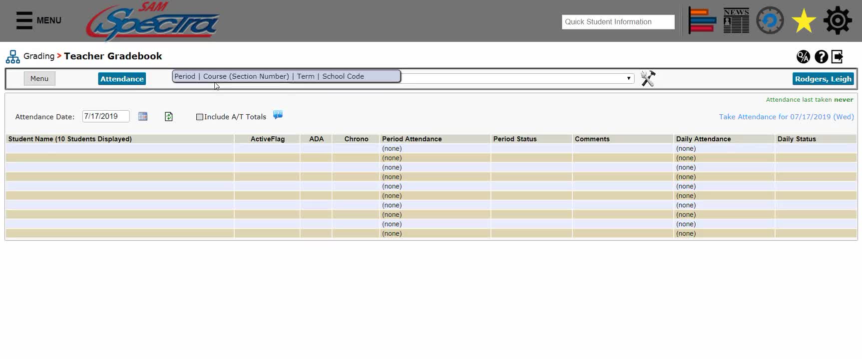 SAM Gradebook Set Up | Lauderdale County School District