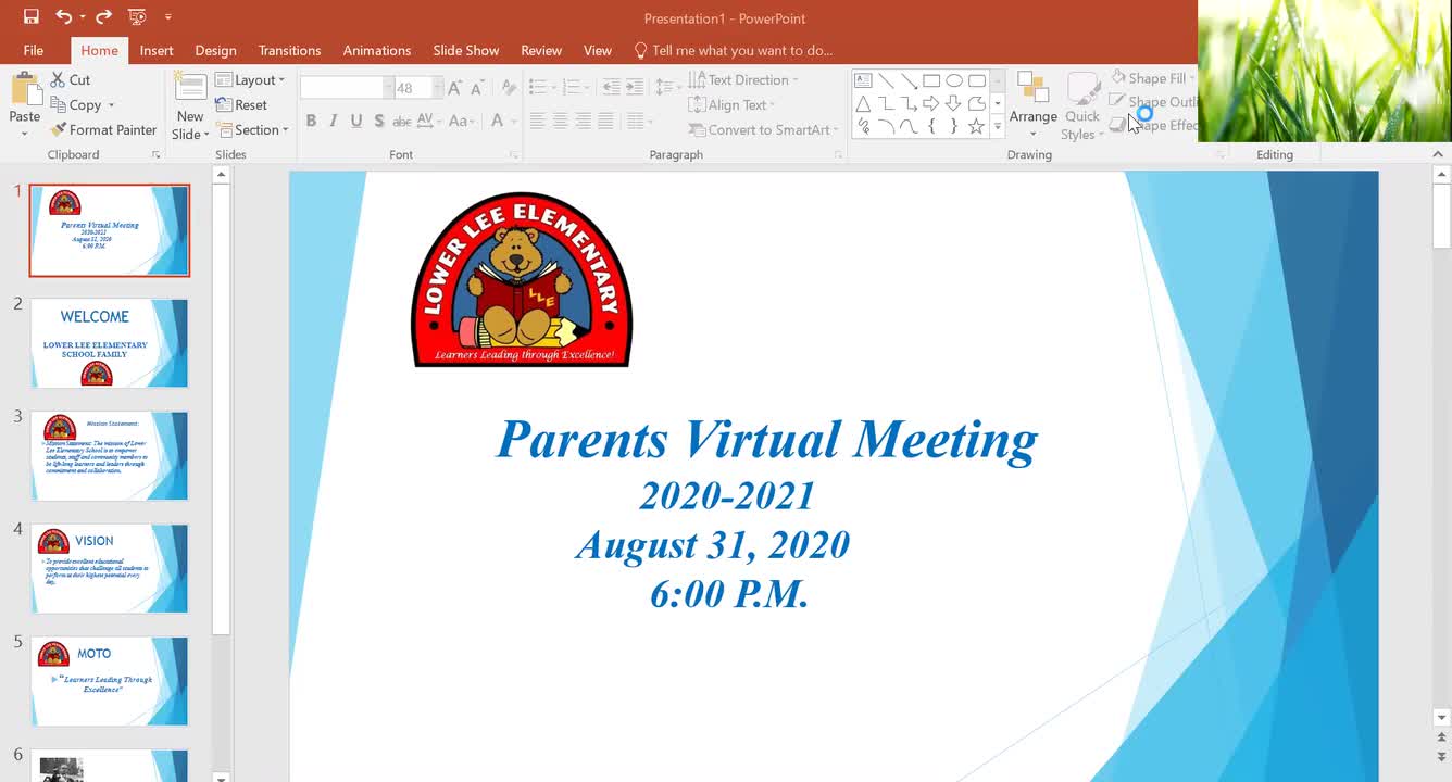 Lower Lee Parents Virtual Experience- August 31, 2020 | Lower Lee Elementary
