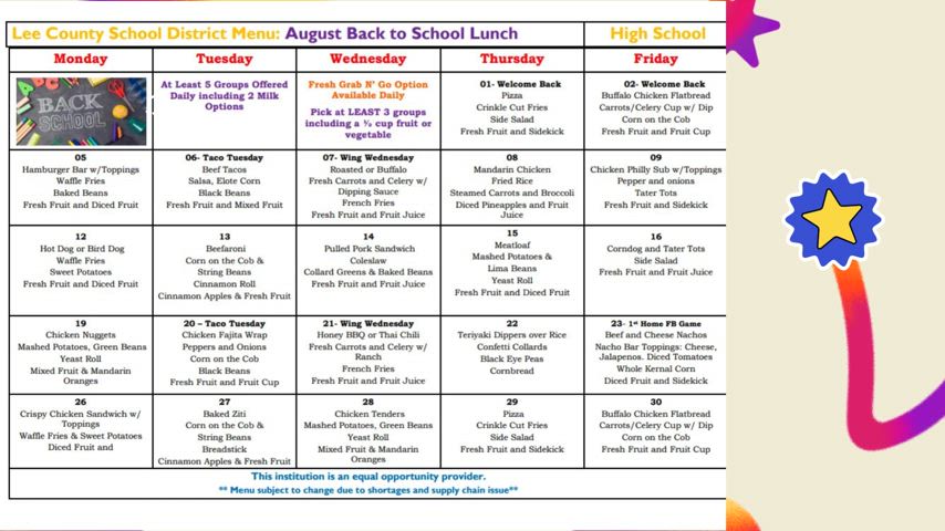 School Menus 