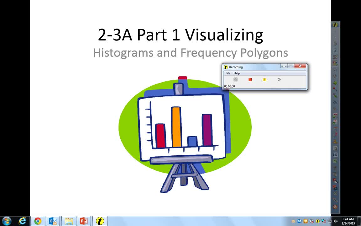 Stats 2-3A Part 1 Histogram Frequency Polygon Ogive | Elsinore High School