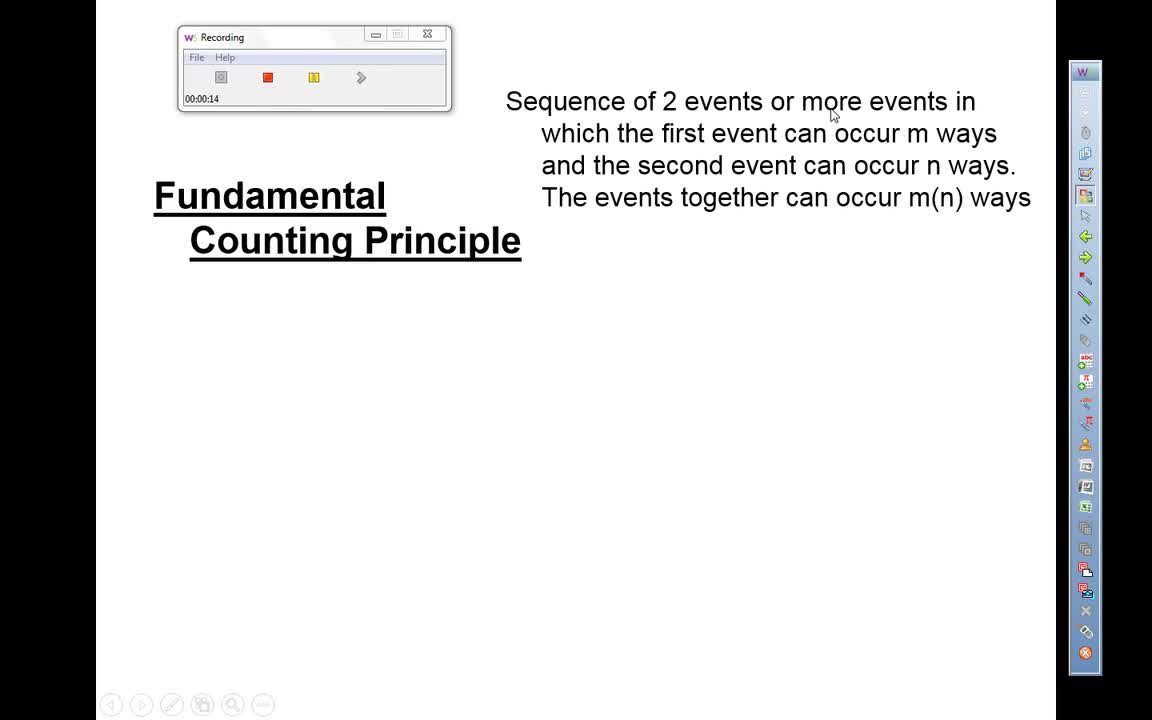 Preformative Numbers Stats 3-7A Counting Principle & Permutations | Elsinore High School
