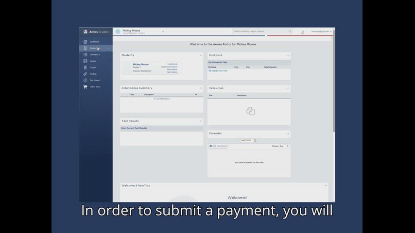 Video on how to make a Chromebook fee payment