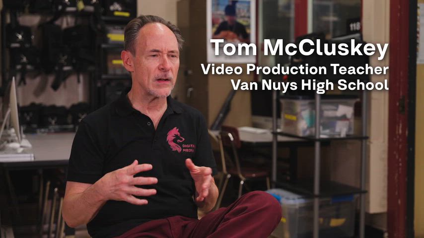 Los Angeles Unified Arts Education Program featuring Tom McCluskey, Video Production Teacher