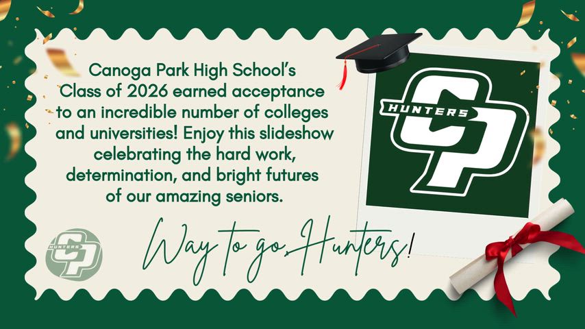 Enjoy this video showcasing all of the college acceptances of the Class of 2026!
