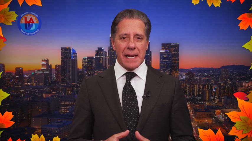 Happy Thanksgiving from Superintendent Alberto M. Carvalho