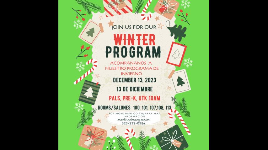 Winter Performance 2023 Flyer Video