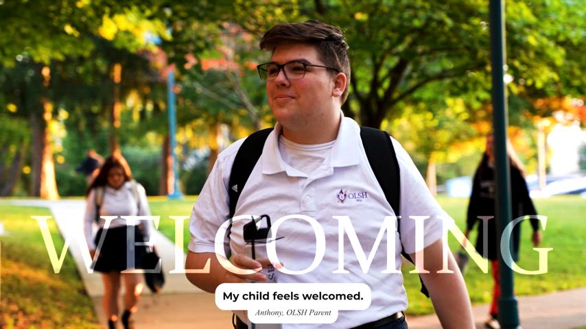 parents share about things they love about OLSH with scenes from school life at OLSH