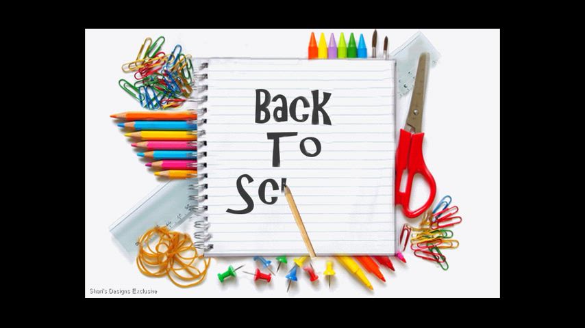 Back to school pencil on paper