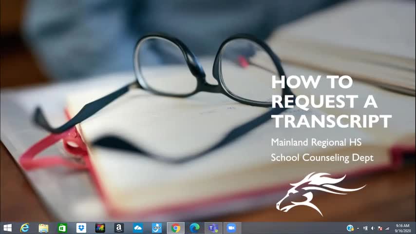 How to request a transcript