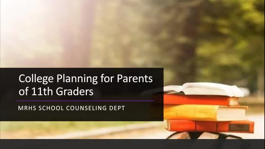 College Planning for Parents of 11th Graders