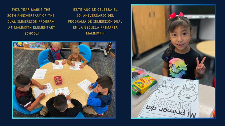 A video with students and teachers in Mammoth Elementary's dual language program.