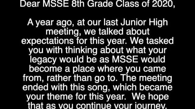 8th grade class of 2020