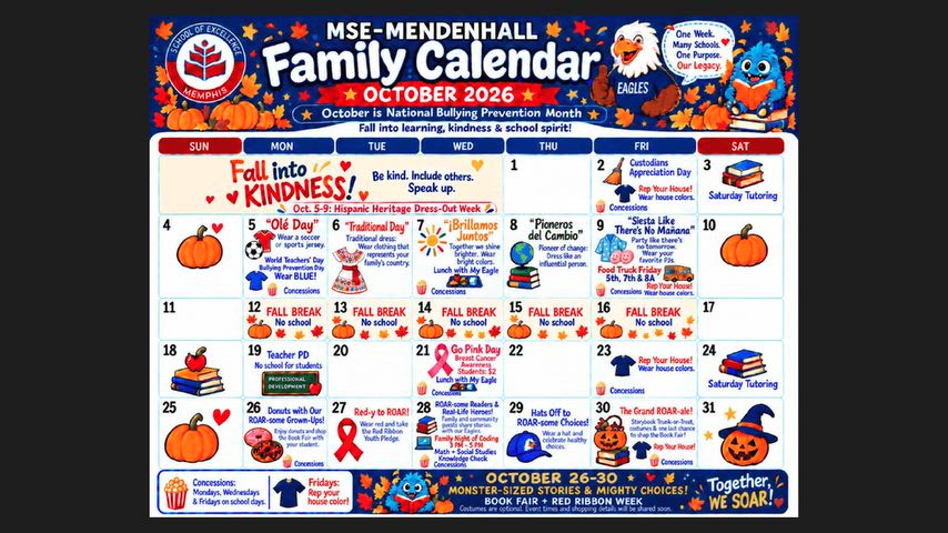 October calendar 2026