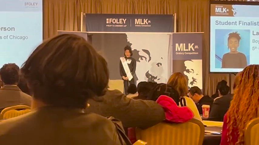 Celebrating MLK by a Miñoso 5th Grader