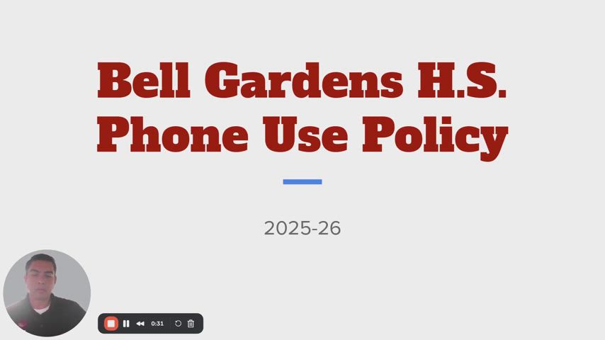 BGHS Cellphone Policy