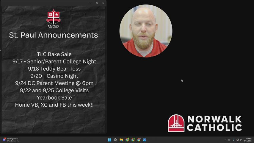 Mr. Gwinn Weekly Video Update 9.17.2025