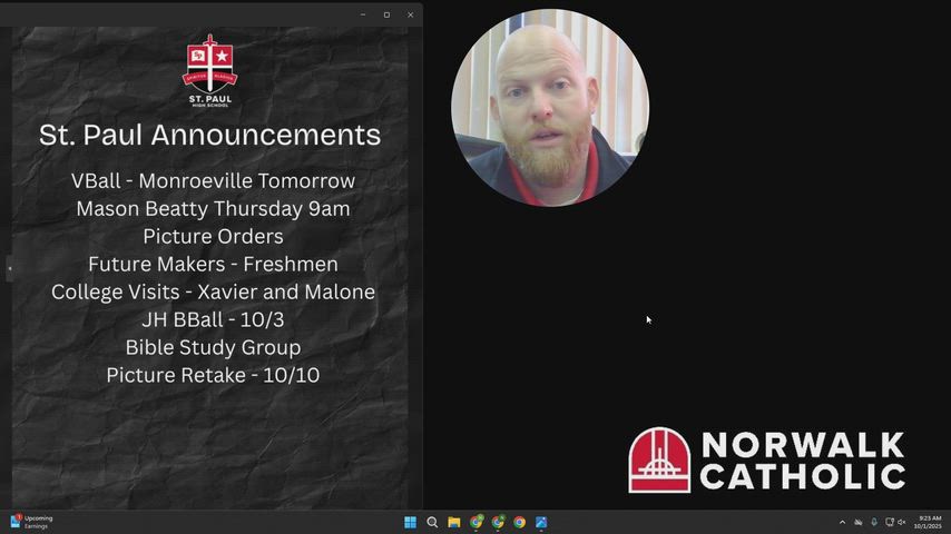 Mr. Gwinn Weekly Video Update 10.1.2025
