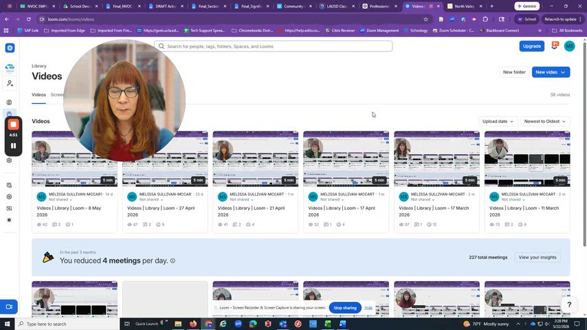 Uploading Principal's weekly video update May 18 through May 29