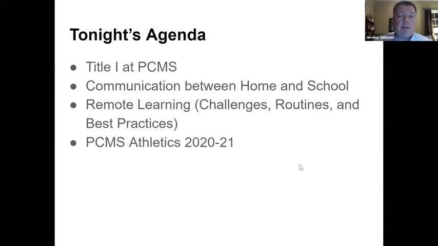 Fall Title I Meeting and Parent Update | Pamlico County Middle School