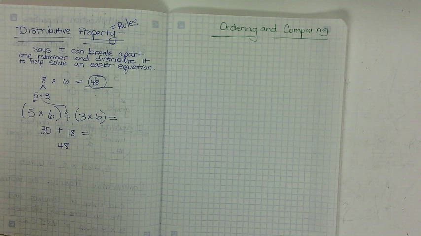 Place Value, ordering numbers, less than, greater than, equal to