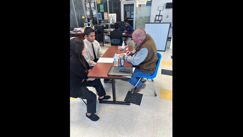 Video shows highlights of the CCR students' mock interviews with guest interviewers